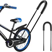 BORDEAG Bicycle Bar for Children's Bicycle, Push Bar Children's Bike, Push Bar Bicycle Children, Tandem Bar for Children's Bike, Universal Push Bar, for Uphill Rides and Long Distances, Black