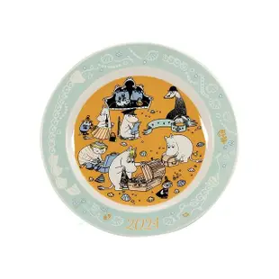 【yamaka】Moomin 嚕嚕米 2024年紀念款 陶瓷餐盤 20cm 尋找寶物(餐具雜貨)