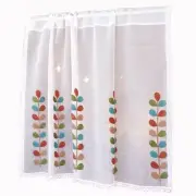 Semi Sheer Voile Drapes Four color Bath Curtain Short Curtains Bookcase