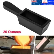25 oz Loaf Ingot Cast Iron Ingot Mold for Melting Casting Refining Gold Silver