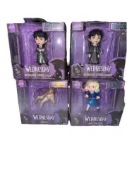 4 Diecast Figures Wednesday Addams-Thing-Enid ~TV Series Set METALFIGS Jada NEW
