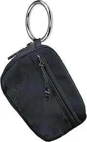 [Generic] The Iris' Wallet,The Iris Pouch Wristlet,Iris Wallets for Women,Iris Keychain Wallet,The Iris Card Wallet Keychain Wallet,Zip Card Case with Id Window,Waterproof Small Nylon Keychain Wallet (F)