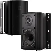 2PCS Herdio 4" Outdoor Indoor Bluetooth Speakers Waterproof Wall Mount Speakers