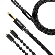 NOBUNAGA Labs 1.2M MMCX to 4.4mm 5-Pole Audio Cable, Compatible with Astell&Kern, Campfire Audio, Final, SHURE, Cayin, FiiO, HiByMusic, iBasso, Shanling, Sony Players