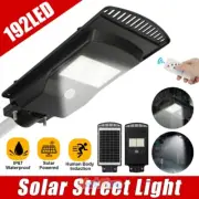 Commercial 1000000LM Outdoor Dusk to Dawn Solar Street Light Road Lamp w/Remote