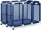 Rolling Pool Toy Storage Cart Bin - Xx-Large | Perfect Contemporary Nylon Mesh B