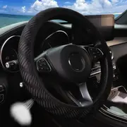 3D Breathable Stereoscopic Car Steering Wheel Cover Without Inner Ring Fit for 14.5-15 Inches Non-Slip Mesh Material