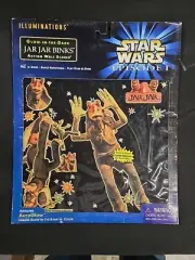Illuminations Star Wars Episode One Glow In The Dark Jar Jar Binks Wall Scene