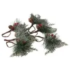 Napkin Rings Set of 6 Christmas Thanksgiving Holiday Rustic Napkin Rings9151