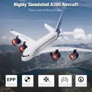 A380 RC Airplane Flying Aircraft Glider 3CH Fixed Wing with LED Searchlight Q6I3