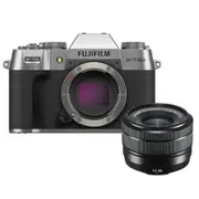 X-T50 Mirrorless Camera Silver + XC 15-45mm Lens