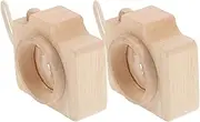 JOINPAYA 2pcs Wooden Camera Kaleidoscope: Magnifying Glasses with Light Binoculars Magnifier Glasses Magnify Glasses Binoculars Camera Kaleidoscope for Decor Wooden