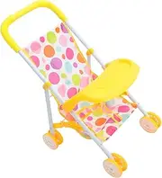 Doll Stroller Toy Realistic Stroller Play Game House Accessories Lightweight Compact Soft Handle Toddler Toy
