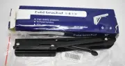 Folding Shelf Brackets Heavy Duty Black Metal Collapsible 10" Shelf 2 Pack