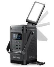 240W Portable Power Station 153.6WH Solar Generator LiFePO4 Battery Dual Way