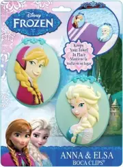 O2COOL Frozen Frozen Elsa/Anna Boca Clip beach towel clips 2 packs of 2= 4