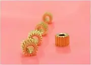 Motor Gear, Motor Brass Pinion Gear Motor Gear, Motor Brass Pinion Gear,2pcs Gears 0.45M 17T 4mm for Motor Copper Gear Transmission Gears G-S (Hole Diameter : 4mm, Number of Teeth : 17 Teeth)
