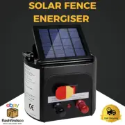 Giantz 3km Solar Electric Fence Energiser Charger for Livestock Fencing