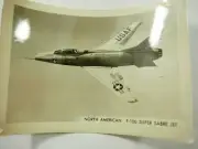 North American F-100 Super Sabre Jet Aeroplane Photo Supply Collection B&W Photo