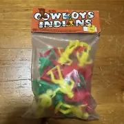 Vintage Cowboys & Indians 26 Pieces Toy Set ~ NIP Originally Kmart