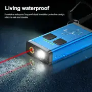 Mini LED Flashlight & Pointer Keychain Key Ring Torch USB Rechargeable US