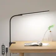 Lepro Clip on Desk Lamp LED Reading light Dimmable USB Small Clamp Lamp with ...