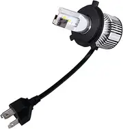 M's Basic by IPF Headlight LED for Motorcycles, H4 Hi Lo Switching, 2200 lm/1650 lm, 6000K, White, For 12 V, Includes 1 Inspection, Integrated Driver Unit, Built-In Cooling Fan, Easy Installation,