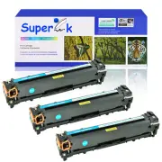 3PK CE321A 128A Cyan Toner Cartridge For HP Color Laserjet Pro CP1415 CM1415