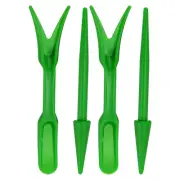 4pcs Mini Garden Hand Succulent Transplanting Tools Digging Planting Tools,Green