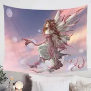 Day Break Fantasy Artwork Sunset Sky Fairy Tapestry
