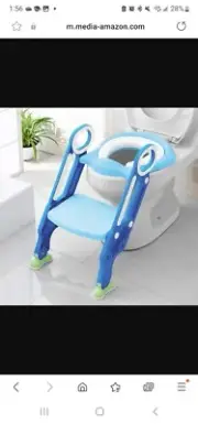 Potty Training Toilet Seat with Step Stool Ladder for Kids