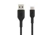 Belkin BoostCharge 3m USB-A to Type-C Braided Cable For Android Phones Black