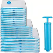 Premium 18-Pack Vacuum Seal Bags for Clothing Protection - 3 Sizes (XL/L/M) Airtight Storage System Prevents Mold & Odors, Space Saving Bags for Moving/Hospitality Use