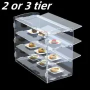 Clear Dustproof Acrylic Display Box Food Bakery Cake Protection Showcase