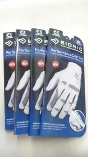 4 PACK Bionic USA PerformanceGrip PRO Men's Golf Gloves 2x DURABLE Med Large