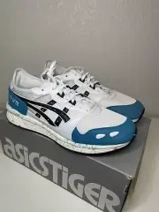Asics Tiger Hyper Gel Lyte White Teal Blue 1191A017-101 Size 8