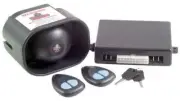 Car Alarm Engine Immobiliser Kit With Backup Battery Siren Code Hopping Remote