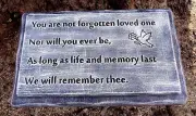Bench top mold memorial abs plastic concrete plaster mold 22" x 13.5" x 2.25"