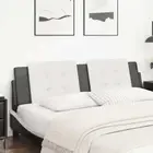 vidaXL Headboard Cushion White and Black 180 cm Faux Leather STP