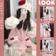 🎀HelloKitty睡衣女秋冬季珊瑚絨加絨加厚睡袍可愛學生家居服可外穿 生日禮物 交換禮物 凱蒂貓可爱卡通