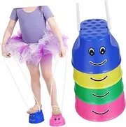 Yardwe Childs Stilts 4pcs Stepping Bucket Balancing Toys Bucket Walking Toy Stilts Toys Jumping Stilts for Kids Feet Walking Toy Toddler Cup Stilts Balance Pad Child Childrens Stilts