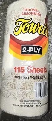 Georgia Pacific Paper Towels Kmart Flower Design 2-PLY 115 SHEETS NOS