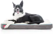 Brindle Shredded Memory Foam Dog Bed with Removable Washable Cover-Plush Orthope