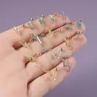 Lightning Earrings Helix Stud Chain Ear Cuff Fashion Ear Bone Nail Woman