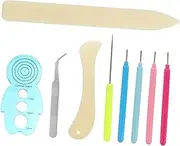9pcs Paper Quilling Tool Rolling Curling Needle Pens for DIY Art Craft for Beginners Multi Functional Paper Craft Tools for Creating Beautiful Shapes