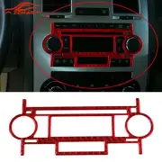 Red Carbon Fiber Radio CD Panel Cover Trim W/ Cassette B For Chrysler 300 05-07 (for: Chrysler)