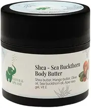 Natural Splash Shea Sea Buckthorn Body Butter | 100% Vegan Products | Shea Butter Moisturizer With Sea Buckthorn Oil & Olive Oil & Mango Butter