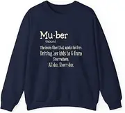 [X.Style] Mu-BER Definition The Mom Uber That Works for ds031 Sweater Navy M
