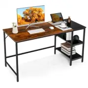 1.2m Computer Table Desk Book Storage Student Study Home Office Workstation Vint