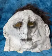 Michael Myers Mask Halloween Full Head Scary Horror Murderer Cosplay-Adult Size.